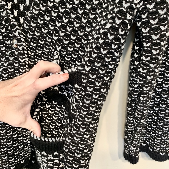 WHBM Crochet Chunky Knit Button Pocket Cardigain - Picture 5 of 9